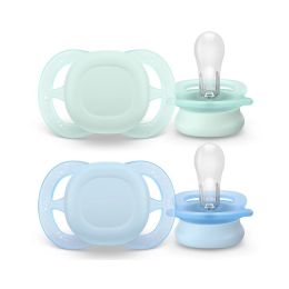 Čiulptukai AVENT "Ultra Soft" ortodontinis 0-6 m 2vnt beige