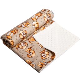 Pledas kūdikiui "Puppy" 100x75cm  smėlio spalvos