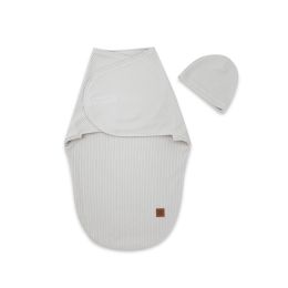 Vystyklas kokonas kūdikiui LEO pilkas interlock soft 