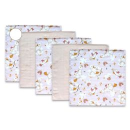 Muslino vystyklų rinkinys kūdikiams "Mini" 5 vnt 38x38 cm