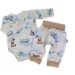 Drabužėliai kūdikiui "Galaxy beige" 2 dalių I Drabužių komplektukas kūdikiui 
